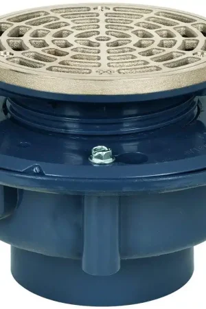 Sioux Chief 863-425NRT 2 in. Plastic Flashing Drain with Ring and Strainer for Tap Primer with Plug Next Day Delivery