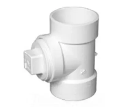 Cheap Charlotte Pipe PVC00444X1400 PVC 444X 6 DWV CO TEE W/PLUG