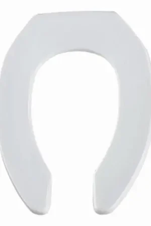 Limited Offer BEMIS 1955CTWHITE Heavy Duty Toilet Seat Elongated Bowl Open Front