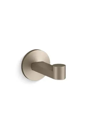 Weekend Sale Kohler 78378-BV Vibrant Brushed Bronze Single Robe Hook