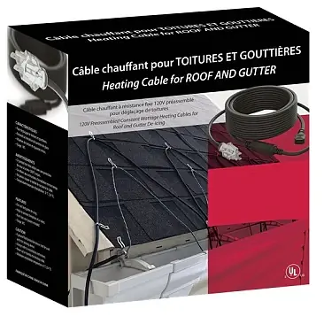 Ouellet ORF-R240 120V Plug-in Roof and Gutter De-Icing Heating Cable 240 ft One Day Deal