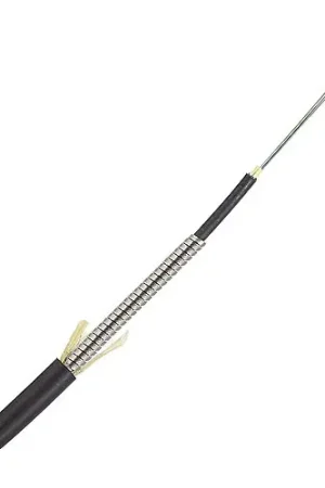 TiniFiber TF12-OM3-PE Outdoor 12-Fiber OM3 Polyethylene Armored Fiber Optic Cable Authentic