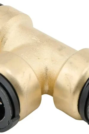 Limited Offer Aqualock AQ-LF4723-14 Watts 3/4-Inch CTS Lead Free Brass Union Tee, Plunger Style Insert