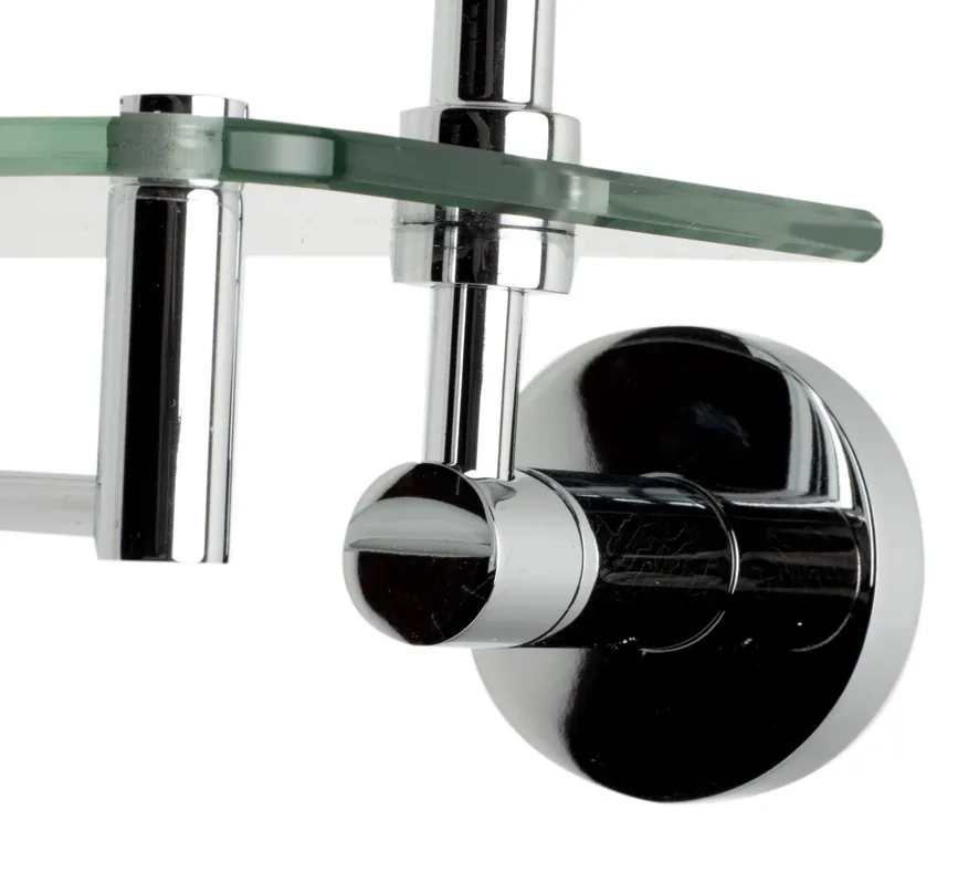 Save Now ALFI AB9549 Wall Mounted Double Glass Shower Shelf Bathroom Accessory