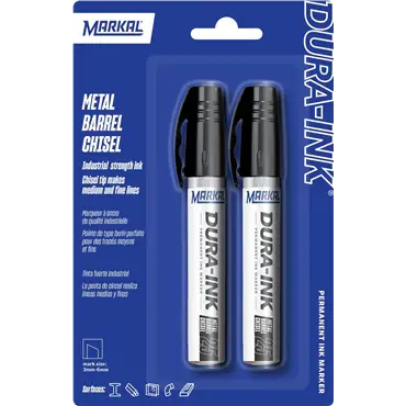Markal 96237 Dura Ink 25 Permanent Ink Black Carded 2 Pack Top Pick
