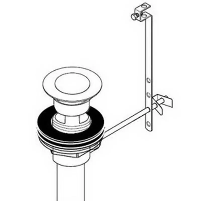 Hansgrohe 88509820 Drain with Compression Pop Up Assembly in Brushed Nickel Today Only