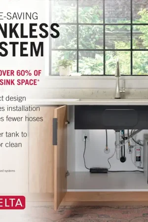 Delta Faucet BWQ1001012 Clarifi Tankless Under Sink 6-Stage Reverse Osmosis System New Arrival